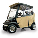 Club Car-EZGO-Yamaha - Red Dot 3-Sided Wheat Over-The-Top Soft Enclosure